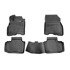 Nissan Leaf Floor Mats - Omac - Rubber TPE - Black - '11-'17